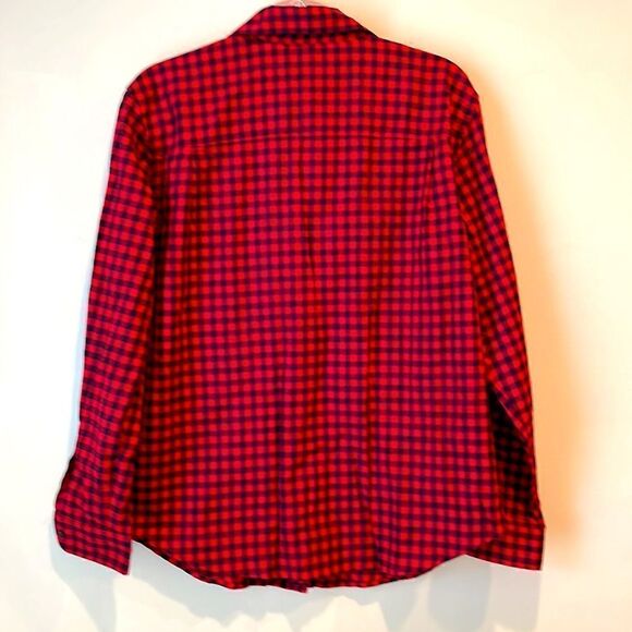 Studio Works Red Black  Plaid Shirt Sze Large - Picture 4 of 4
